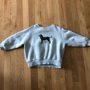 Kids Black Dog crewneck sweatshirt